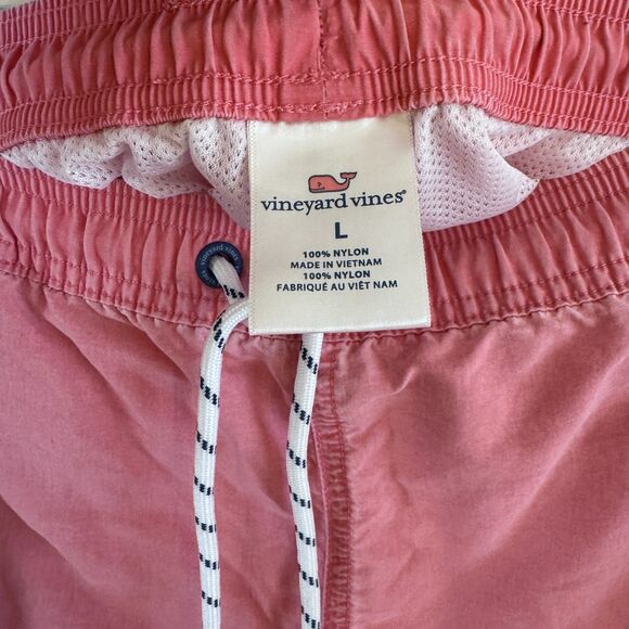 Men's Vineyard Vines 7" Island Chappy Paradise Punch Size L VGUC - Picture 4 of 4